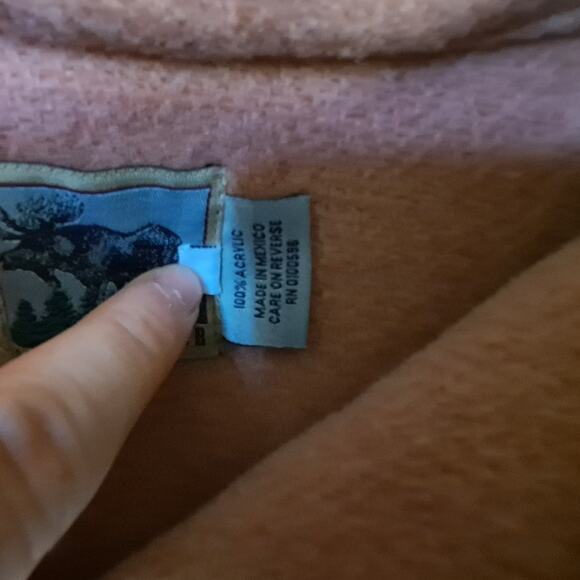 Cabin‎ Fever V Neck Fleece Sweatshirt Size Medium - Picture 4 of 6